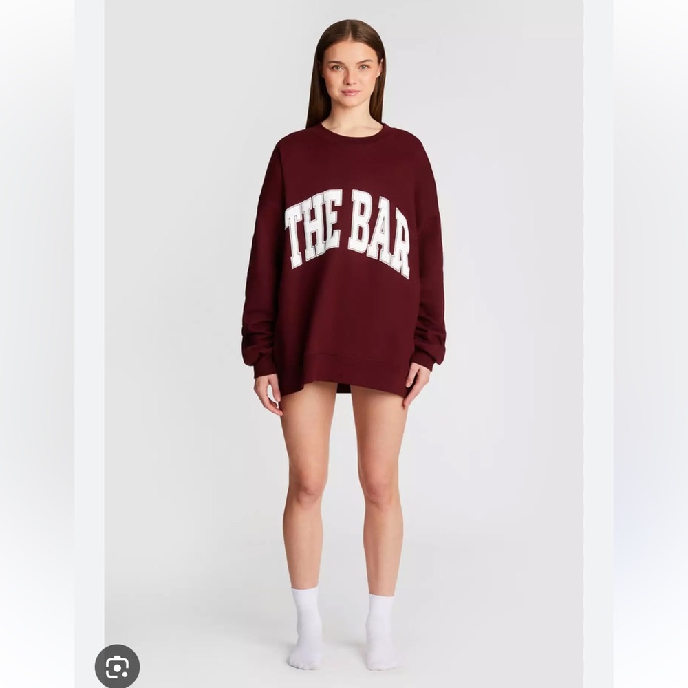 The Bar Varsity Sweatshirt, Maroon, Medium
